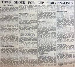 Match Report: Sunderland vs Luton Town FC (7th Mar 1956)