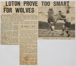 Match Report: Wolverhampton Wanderers vs Luton Town FC (17th Mar 1956)