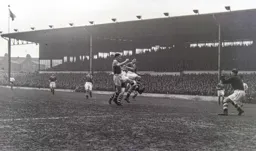 Tony Gregory gets in between Stan Willemse and Stan Wicks to score Town`s first goal