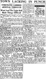 Match Report: Arsenal vs Luton Town FC (31st Mar 1956)