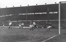 Gordon Turner scores the only goal of the game with this close range effort