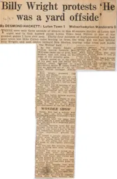 Match Report: Luton Town FC vs Wolverhampton Wanderers (22nd Aug 1956)