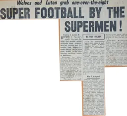 Match Report: Wolverhampton Wanderers vs Luton Town FC (29th Aug 1956)