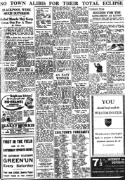Match Report: Blackpool vs Luton Town FC (8th Sep 1956)