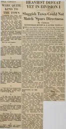 Match Report: Tottenham Hotspur vs Luton Town FC (22nd Sep 1956)