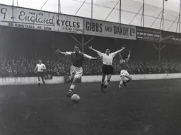 Gordon Turner and two Arsenal players are all appealing but for what