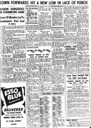 Match Report: Sunderland vs Luton Town FC (15th Dec 1956)