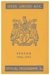 Programme: Leeds United vs Luton Town FC (9th Feb 1957)
