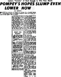 Match Report: Luton Town FC vs Portsmouth (20th Mar 1957)