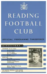 Programme: Reading vs Luton Town FC (15th Apr 1957)
