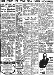 Match Report: Bolton Wanderers vs Luton Town FC (19th Apr 1957)