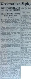 Match Report: Leeds United vs Luton Town FC (11th Sep 1957)