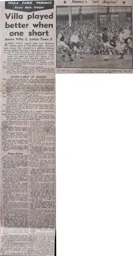 Match Report: Aston Villa vs Luton Town FC (14th Sep 1957)