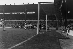 Allan Brown goes close