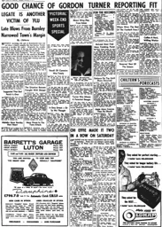 Match Report: Luton Town FC vs Burnley (5th Oct 1957)