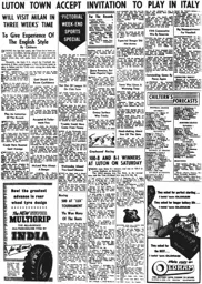 Match Report: Luton Town FC vs Sheffield Wednesday (19th Oct 1957)