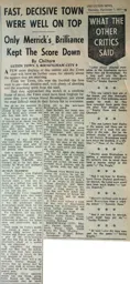 Match Report: Luton Town FC vs Birmingham City (2nd Nov 1957)
