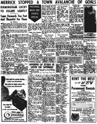 Match Report: Luton Town FC vs Birmingham City (2nd Nov 1957)