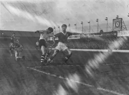 Gordon Turner sends the Birmingham defender in the wrong direction