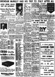 Match Report: Chelsea vs Luton Town FC (9th Nov 1957)