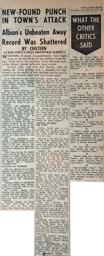 Match Report: Luton Town FC vs West Bromwich Albion (14th Dec 1957)