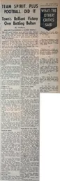 Match Report: Bolton Wanderers vs Luton Town FC (21st Dec 1957)