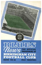 Programme: Birmingham City vs Luton Town FC (15th Mar 1958)