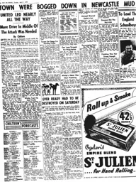 Match Report: Newcastle United vs Luton Town FC (29th Mar 1958)
