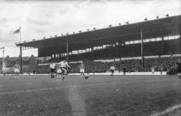 Gordon Turner gives the Town an early lead from the penalty spot