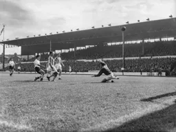 Gordon Turner lifts this shot over the crossbar