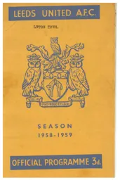 Programme: Leeds United vs Luton Town FC (26th Aug 1958)
