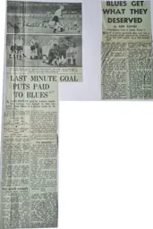 Match Report: Birmingham City vs Luton Town FC (30th Aug 1958)