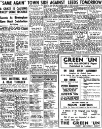 Match Report: Birmingham City vs Luton Town FC (30th Aug 1958)