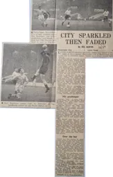 Match Report: Manchester City vs Luton Town FC (10th Sep 1958)