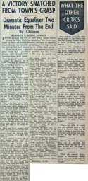Match Report: Burnley vs Luton Town FC (20th Sep 1958)