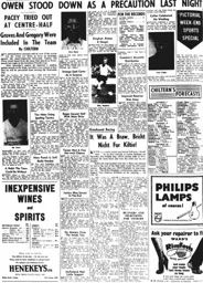 Match Report: Luton Town FC vs Aston Villa (1st Nov 1958)