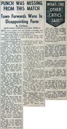 Match Report: Newcastle United vs Luton Town FC (8th Nov 1958)