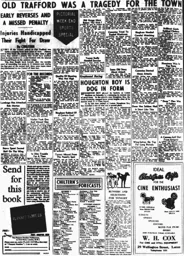 Match Report: Manchester United vs Luton Town FC (22nd Nov 1958)