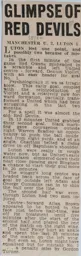 Match Report: Manchester United vs Luton Town FC (22nd Nov 1958)