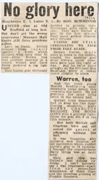 Match Report: Manchester United vs Luton Town FC (22nd Nov 1958)