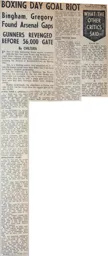 Match Report: Luton Town FC vs Arsenal (26th Dec 1958)