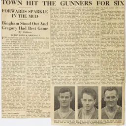 Match Report: Luton Town FC vs Arsenal (26th Dec 1958)