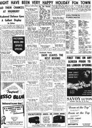 Match Report: Arsenal vs Luton Town FC (27th Dec 1958)