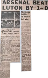 Match Report: Arsenal vs Luton Town FC (27th Dec 1958)