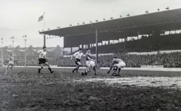 Allan Brown and Gordon Turner chase the ball but City manage to defend it