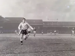 Bob Morton lines up a shot at goal