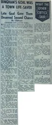 Match Report: Leicester City vs Luton Town FC (24th Jan 1959)