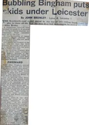 Match Report: Luton Town FC vs Leicester City (28th Jan 1959)