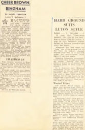 Match Report: Luton Town FC vs Leicester City (28th Jan 1959)