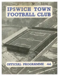 Programme: Ipswich Town vs Luton Town FC (14th Feb 1959)
